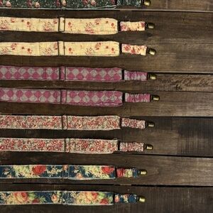 NEW & RESTOCKED Gypsy Embroidered Quilted Suspenders Floral And Embroidered